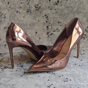 Aldo Stessy 2.0 Copper Metallic Patent Pumps Stilettos 13